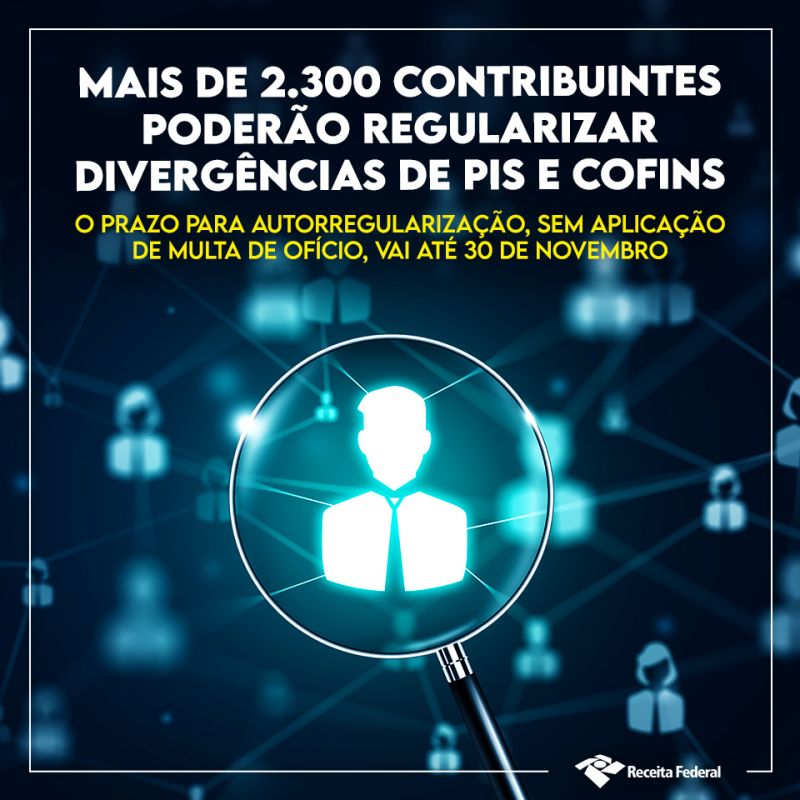 Read more about the article Mais de 2.300 contribuintes poderão regularizar divergências de PIS e COFINS, evitando a aplicação de multa de ofício